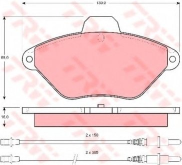 Тормозные колодки TRW TRW GDB1102