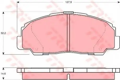 Тормозные колодки TRW TRW GDB1135