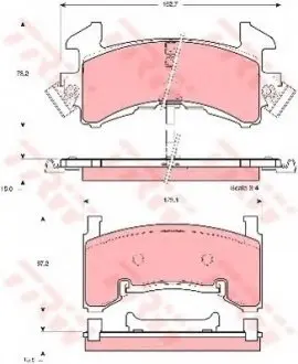 Тормозные колодки TRW TRW GDB1272