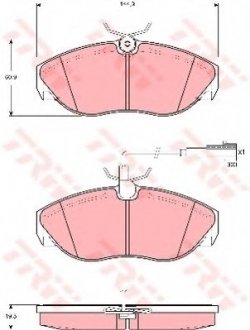 Тормозные колодки TRW TRW GDB1425