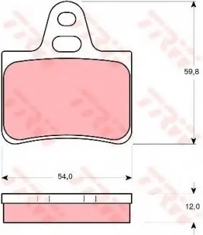 Тормозные колодки TRW TRW GDB146