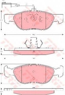 Тормозные колодки TRW TRW GDB1486