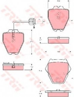 Тормозные колодки TRW TRW GDB1505