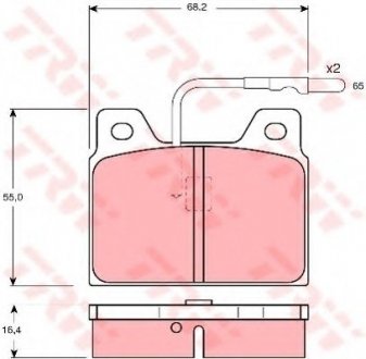 Тормозные колодки TRW TRW GDB156