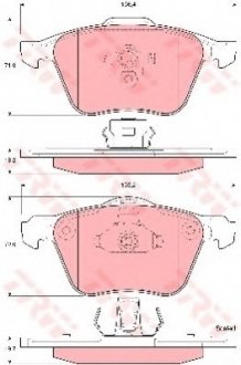 Тормозные колодки TRW TRW GDB1576