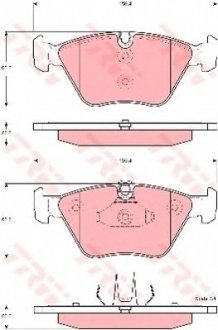 Гальмівні колодки, дискові TRW TRW GDB1577