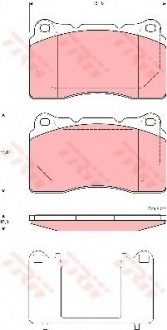 Гальмівні колодки TRW TRW GDB1608 (фото 1)