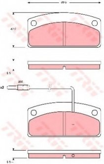 Гальмівні колодки, дискові TRW TRW GDB1679