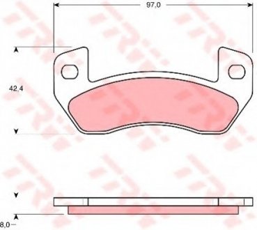 Гальмівні колодки, дискові TRW TRW GDB1680