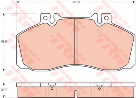 Тормозные колодки TRW TRW GDB1695