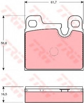 Тормозные колодки TRW TRW GDB258