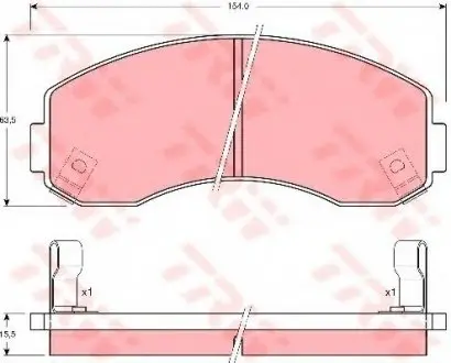 Тормозные колодки TRW TRW GDB3145