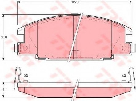 Гальмівні колодки, дискові TRW TRW GDB3161