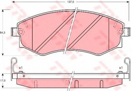 Тормозные колодки TRW TRW GDB3169