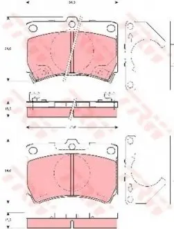 Тормозные колодки TRW TRW GDB3252