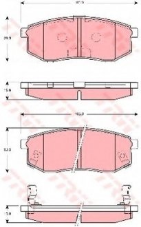 Тормозные колодки TRW TRW GDB3260