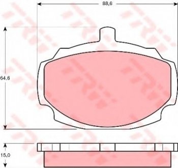 Гальмівні колодки TRW TRW GDB331