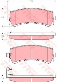 Тормозные колодки TRW TRW GDB3362