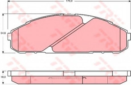 Тормозные колодки TRW TRW GDB3394