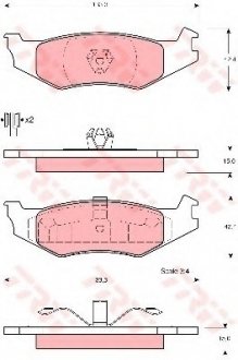 Гальмівні колодки, дискові TRW TRW GDB4012