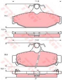 Тормозные колодки TRW TRW GDB4089