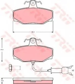 Тормозные колодки TRW TRW GDB462