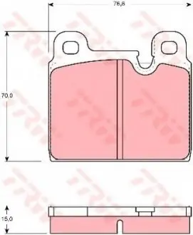 Тормозные колодки TRW TRW GDB918