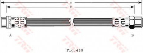 Тормозной шланг TRW TRW PHA418