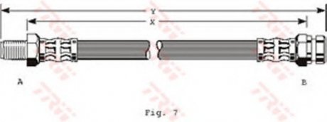 Тормозной шланг TRW TRW PHB118 (фото 1)