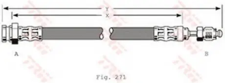 Тормозной шланг TRW TRW PHB343