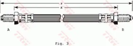 Гальмівний шланг TRW TRW PHC150