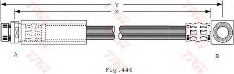 Тормозной шланг TRW TRW PHD475