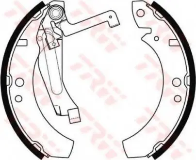 Фото запчастини Гальмівні колодки TRW TRW GS8237 Гальмівні колодки TRW TRW GS8237
