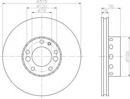Гальмівний диск (TMD) TEXTAR 92070900 (фото 1)