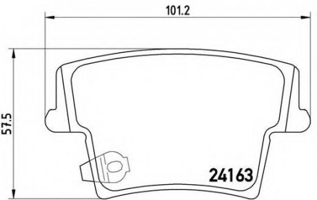 Гальмівні колодки BREMBO P11018 (фото 1)