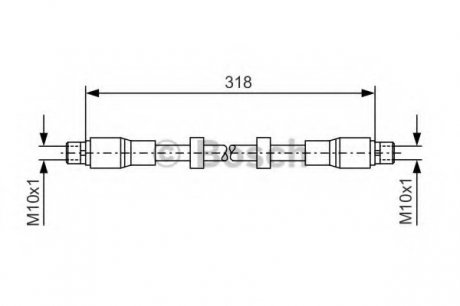 Гальмівний шланг AUDI A6 "F "04-11 BOSCH 1987476247