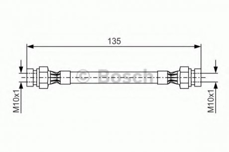 Тормозной шланг BOSCH 1987476400 (фото 1)