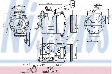 Компресор кондиціонера NISSENS 89073