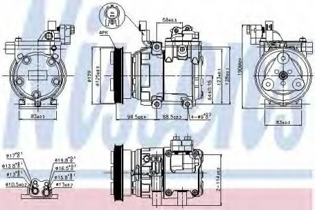 Компресор кондиціонера NISSENS 89291