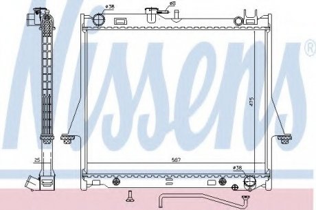 Радиатор системы охлаждения NISSENS 60854