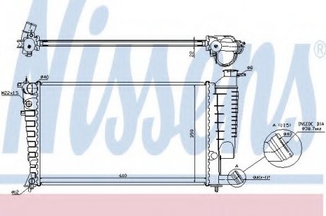 Радиатор системы охлаждения NISSENS 61313 (фото 1)