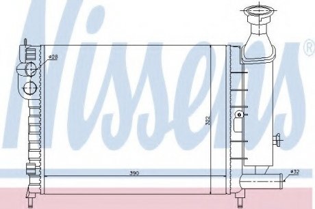 Радиатор системы охлаждения NISSENS 61372