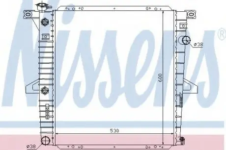 Радиатор системы охлаждения NISSENS 62060