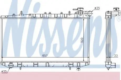 Радіатор NISSENS 62985