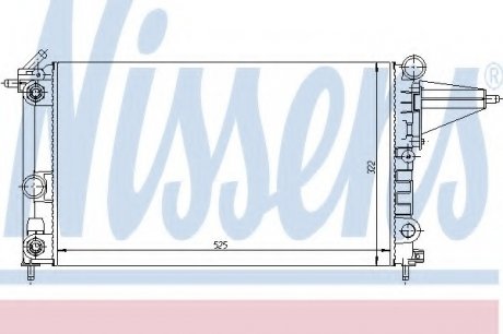 Радиатор системы охлаждения NISSENS 63225