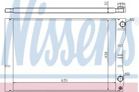 Радиатор системы охлаждения NISSENS 63881