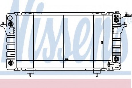 Радиатор системы охлаждения NISSENS 64029