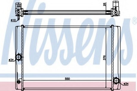 Радиатор системы охлаждения NISSENS 64691