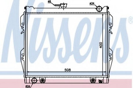 Радиатор системы охлаждения NISSENS 64728