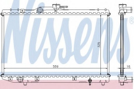 Радиатор системы охлаждения NISSENS 64773